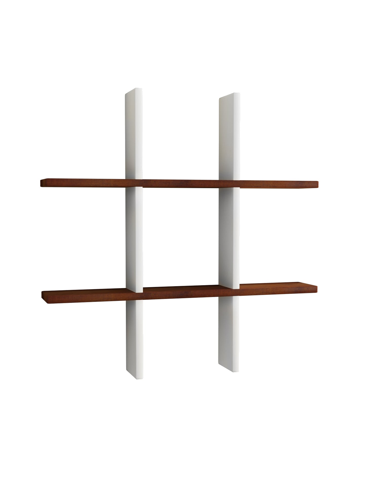 Home Sparkle Plus Shaped Wall Shelves Engineered Wood | Display Rustic Wood Ledge Shelves | Wall Shelves| Rack | Farmhouse Shelves for Bedroom Office Kitchen Living Room (Brown)