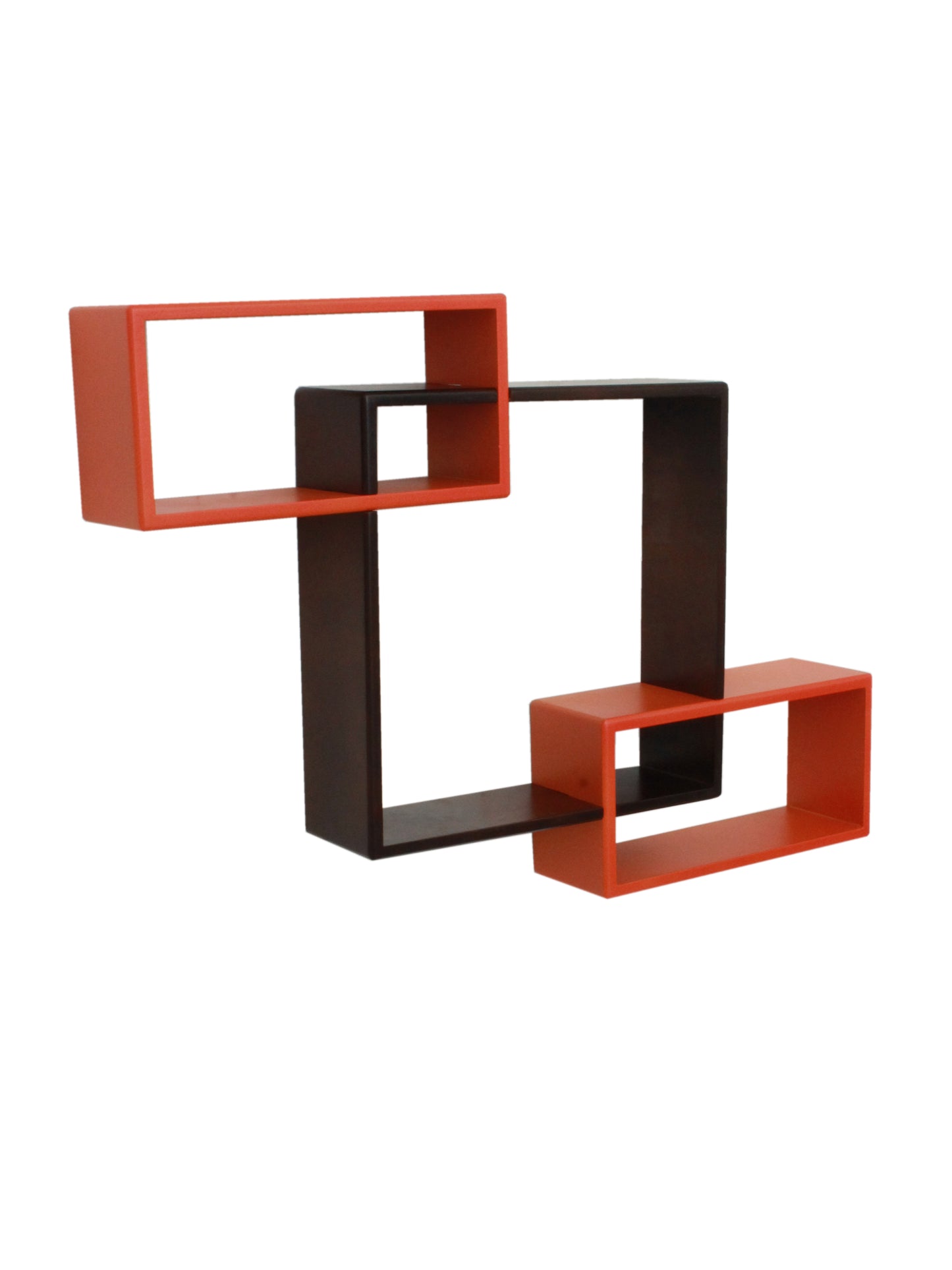 Home Sparkle Wall Mounted Floating Shelves | Interlocking 1 Big Cube & 2 Small Rectangle Design | Perfect Shelving Unit for Bedrooms, Offices, Living Rooms & Kitchens
