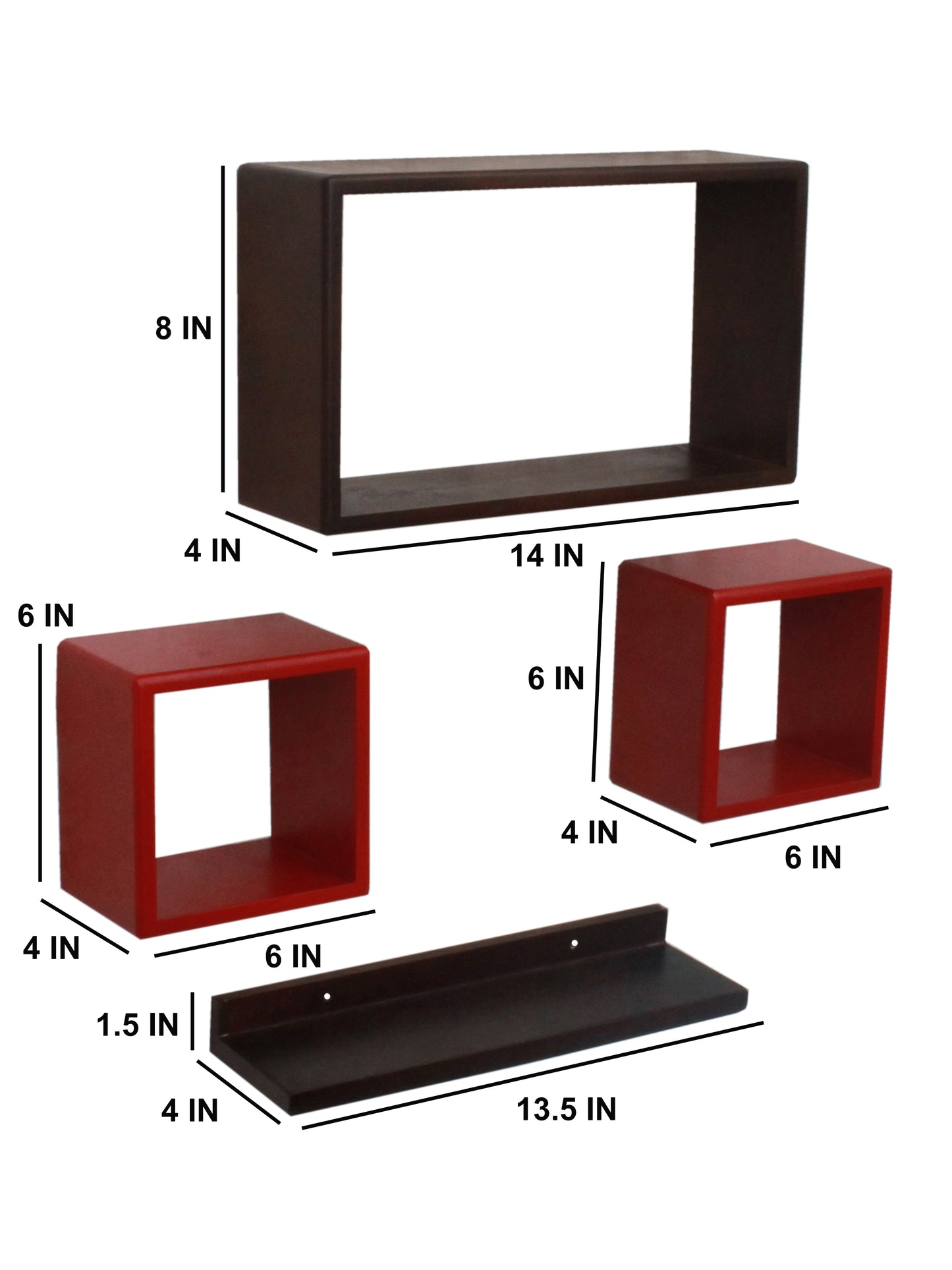 Brown and Red