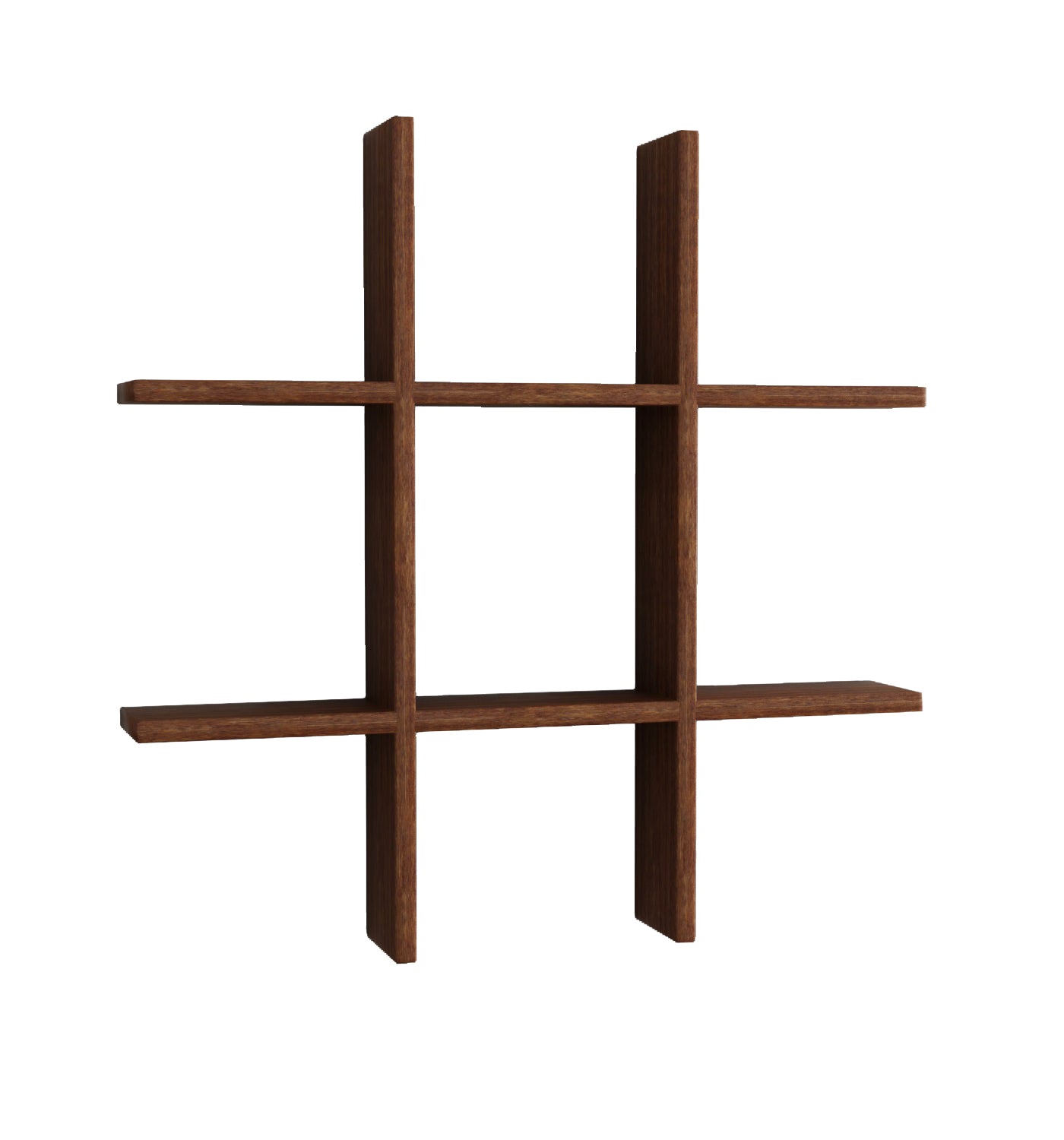 Home Sparkle Plus Shaped Wall Shelves Engineered Wood | Display Rustic Wood Ledge Shelves | Wall Shelves| Rack | Farmhouse Shelves for Bedroom Office Kitchen Living Room (Brown)