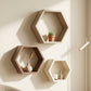 Hexagon Wall Shelf Set of 3 – Beige, Pale Brown & Ivory White