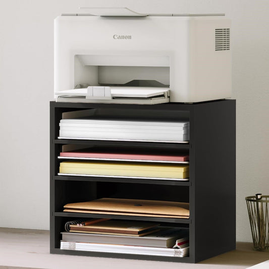 Home Sparkle Wood Desktop Organizer Paper Storage Letter Tray File Sorter for Home Office