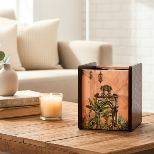 Wooden Cutlery Holder for Dining Table & Kitchen | Multi-Compartment Utensil Organizer for Spoons, Forks, Knives & Napkins