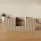 Home Sparkle Wooden Desk Organizer | Beige|Desktop Accessories Organizer for Office & Home | Multi-Compartment Pen, Pencil, Scissors & Card Holder