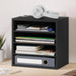 Home Sparkle Wood Desktop Organizer Paper Storage Letter Tray File Sorter for Home Office