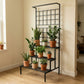 Home Sparkle Metal 3 Tier Plant Stand |Black|Indoor & Outdoor Flower Pot Stand for Balcony, Living Room, Patio & Garden | Decorative Planter Holder for Home Decor