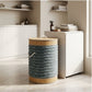 Fabric Laundry Basket with Lid & Rope Handles | Clothes Storage Basket