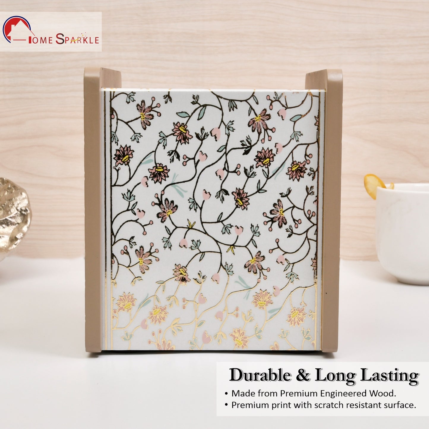 Wooden Cutlery Holder for Dining Table & Kitchen | Multi-Section Utensil Organizer for Spoons, Forks & Napkins – Stylish Table Accessory