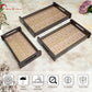 Stylish set of 3 printed wooden serving trays — perfect for tea, coffee, snacks, and home décor. Durable, elegant, and ideal for everyday use or gifting.