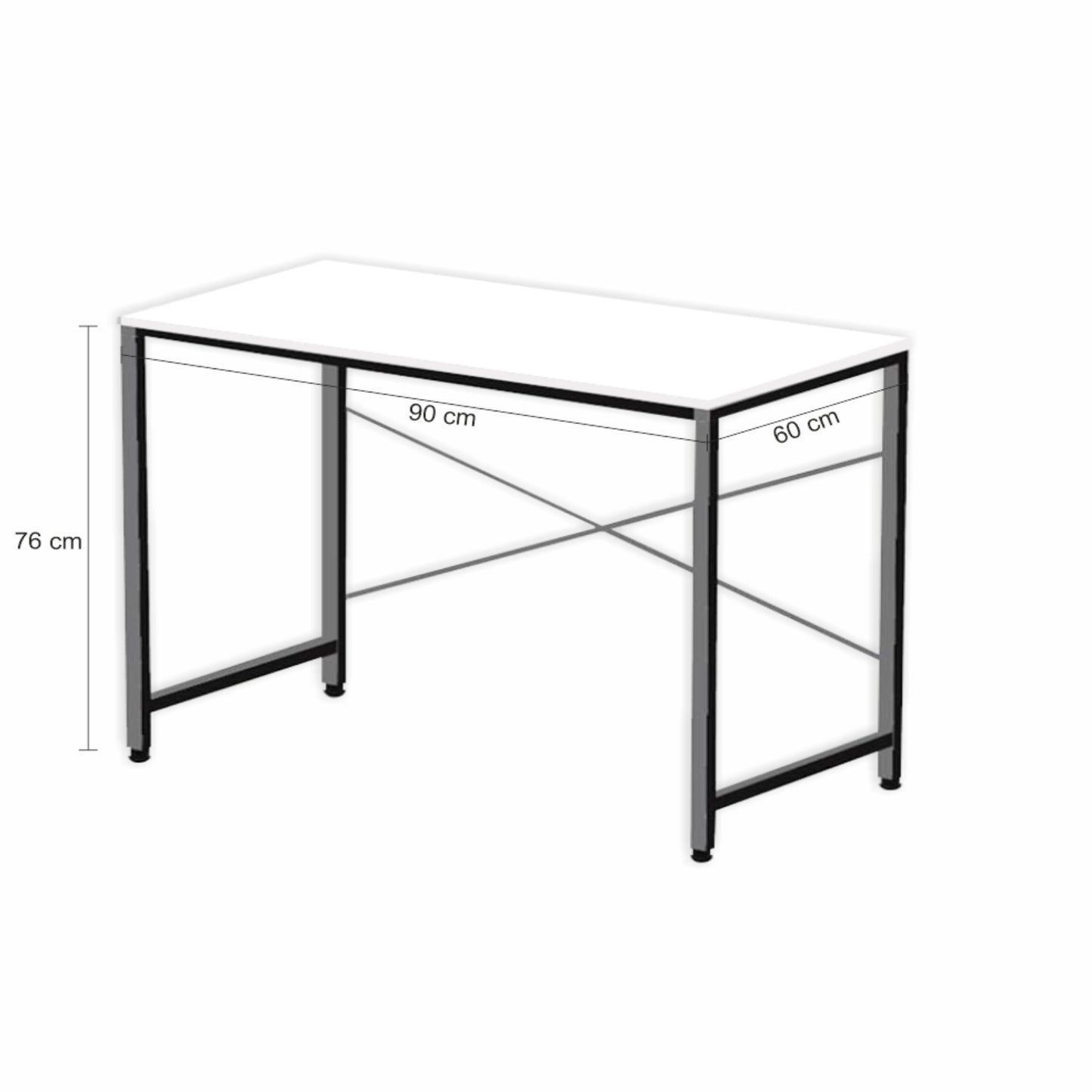 Home Sparkle Modern Console Table for Living Room & Entryway | Minimalist Side Table with Cross-Frame Design