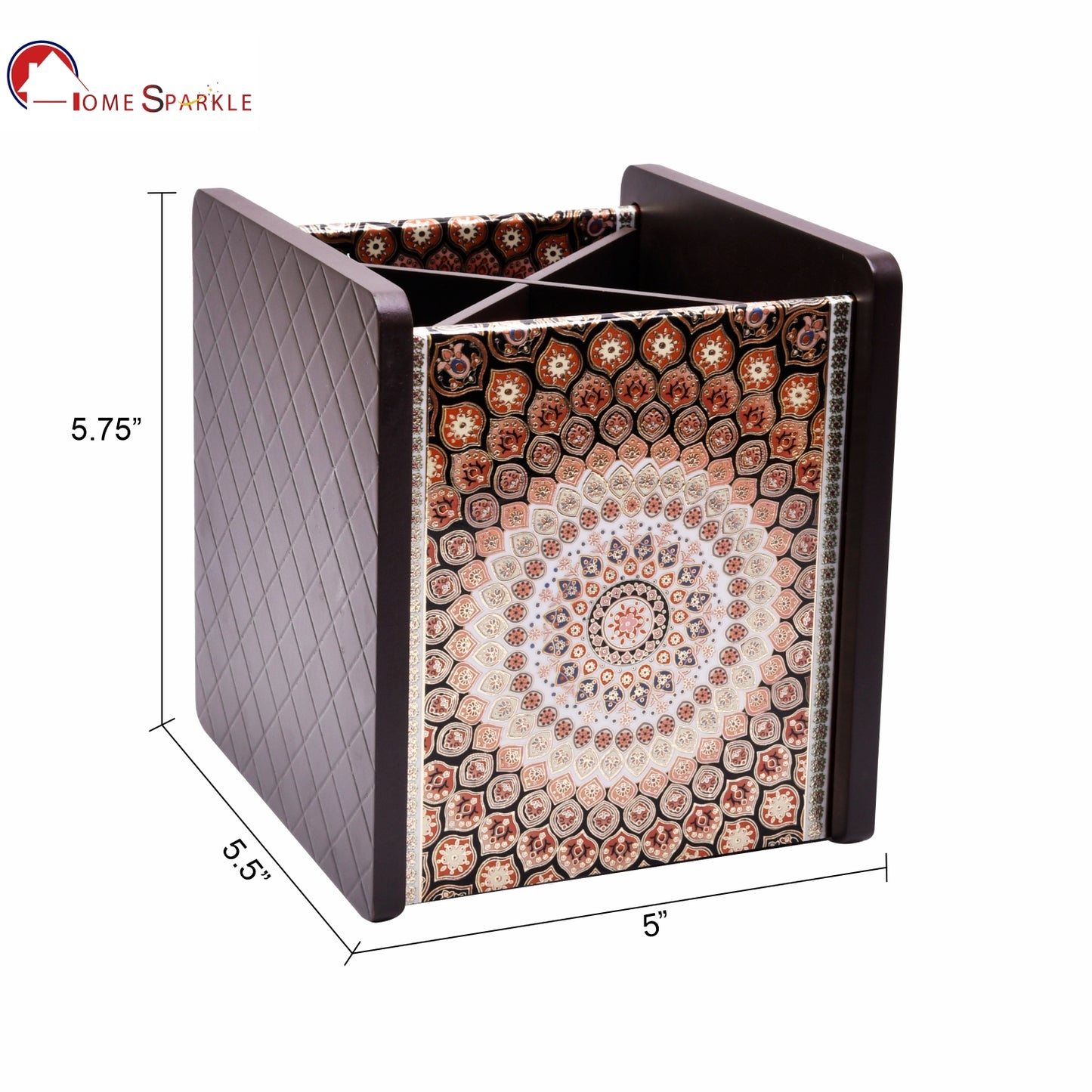 Wooden Cutlery Holder for Dining Table & Kitchen | Multi-Section Utensil Organizer for Spoons, Forks & Napkins – Stylish Table Accessory