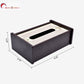 Wooden Tissue Holder for Dining Table | Elegant Printed Napkin Holder for Home, Office & Café Décor