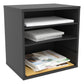Home Sparkle Wood Desktop Organizer Paper Storage Letter Tray File Sorter for Home Office
