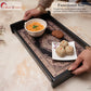 Set of 3 Printed Wooden Serving Trays for Kitchen, Tea, Coffee & Snacks | Decorative MDF Tray Set for Home & Gifting