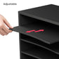 Home Sparkle Wood Desktop Organizer Paper Storage Letter Tray File Sorter for Home Office