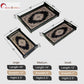 Set of 3 Printed Wooden Serving Trays for Kitchen, Tea, Coffee & Snacks | Decorative MDF Tray Set for Home & Gifting