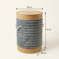 Fabric Laundry Basket with Lid & Rope Handles | Clothes Storage Basket