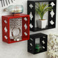 Home Sparkle Floating Wooden Wall Shelf | Cube Design Wall Mounted Shelves for Living Room