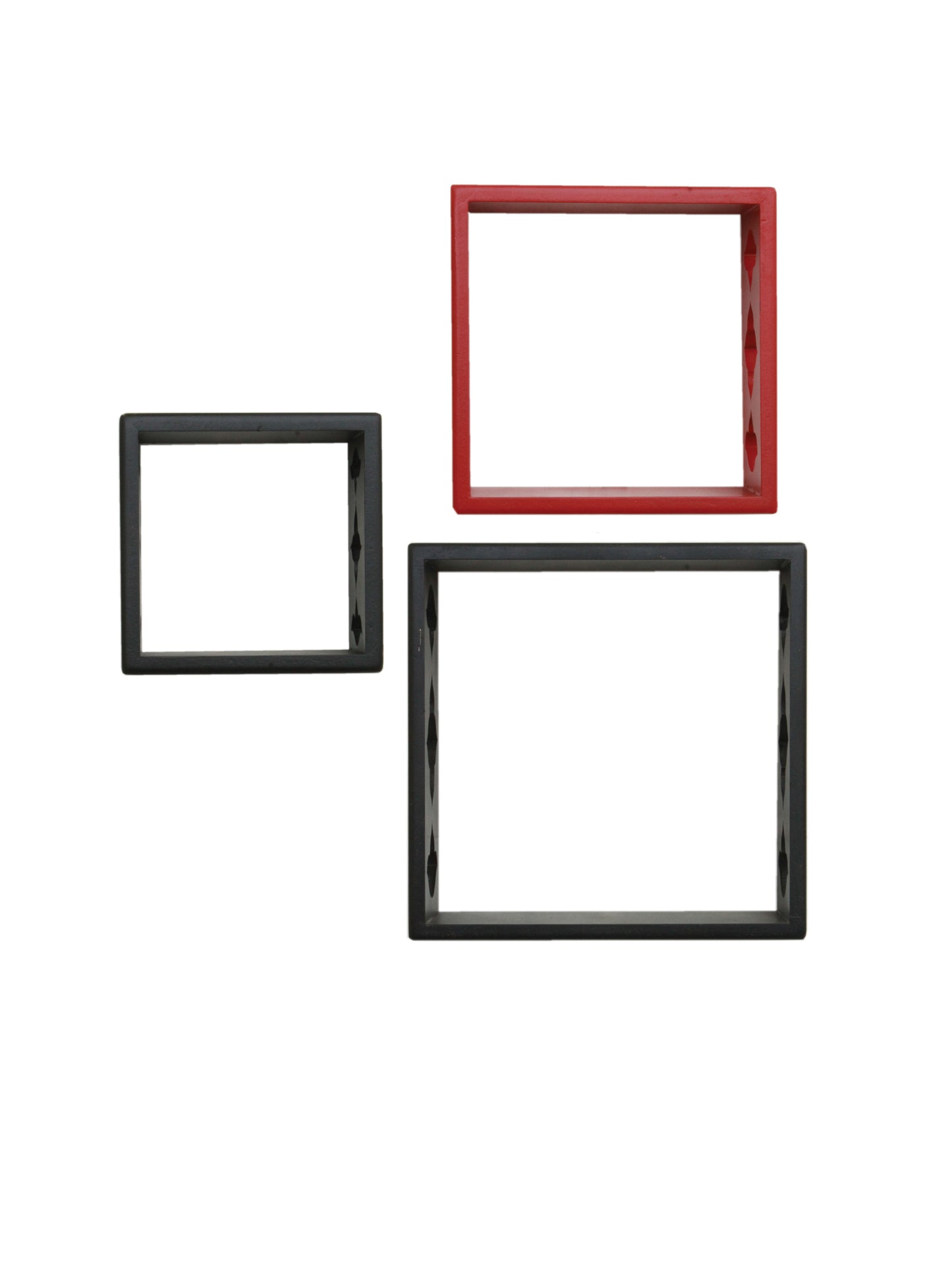 Home Sparkle Floating Wooden Wall Shelf | Cube Design Wall Mounted Shelves for Living Room