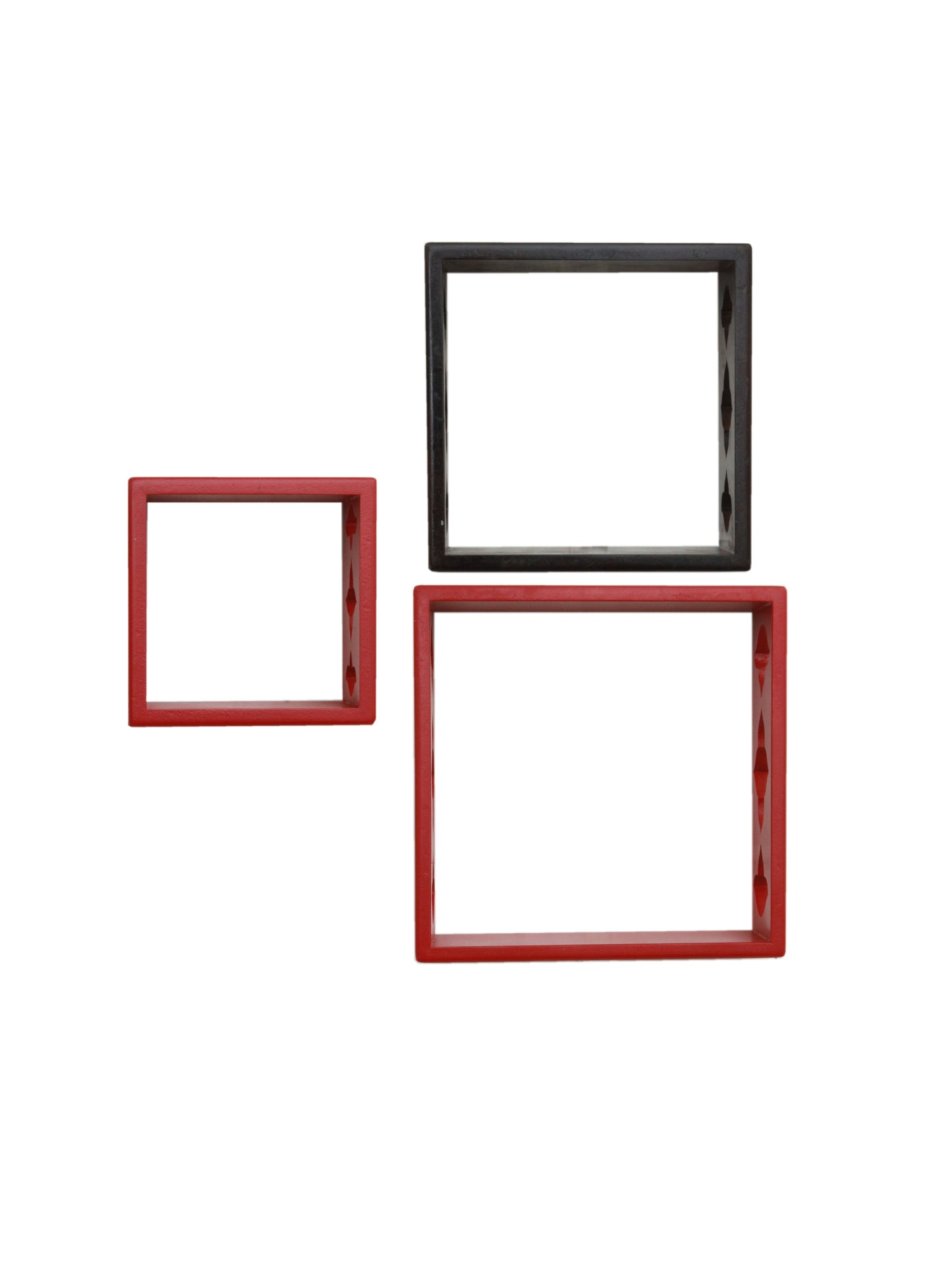 Home Sparkle Floating Wooden Wall Shelf | Cube Design Wall Mounted Shelves for Living Room