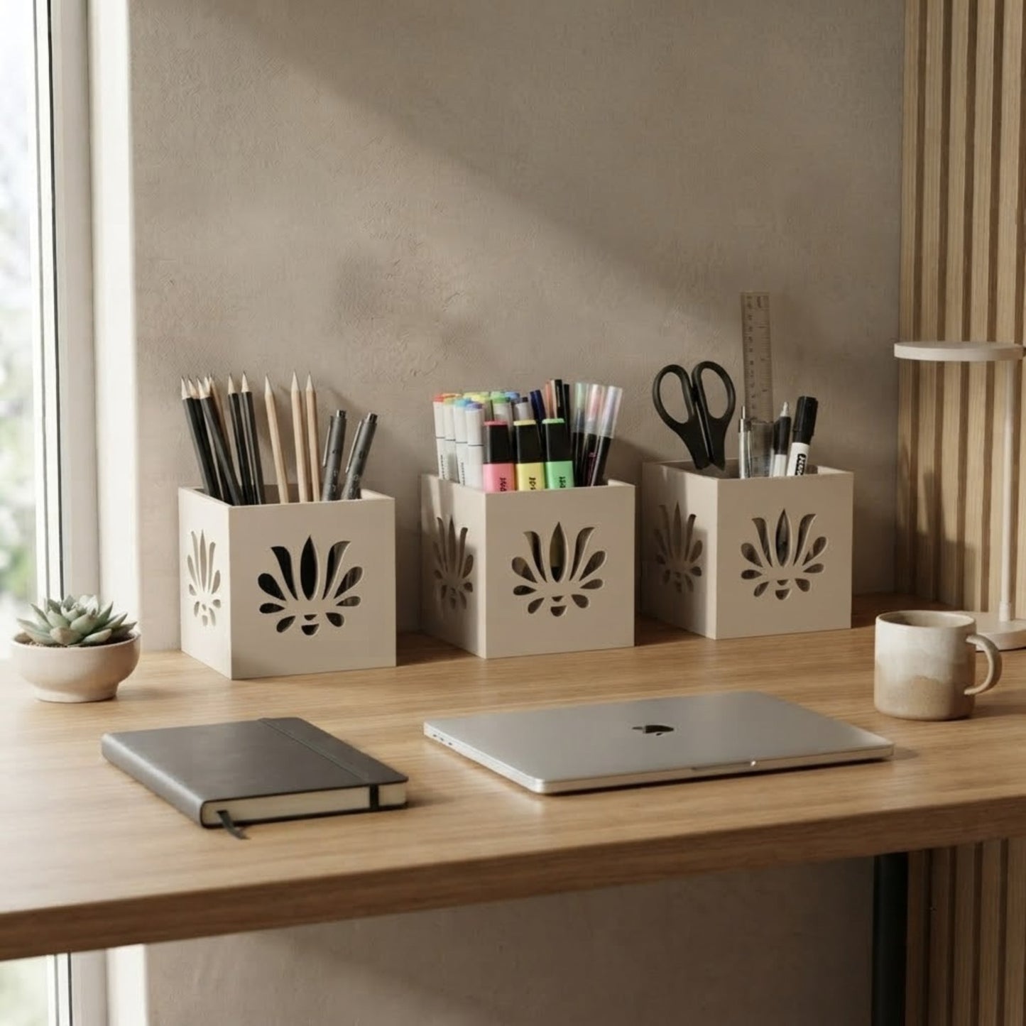 Modern Wall Mounted Decorative Floating Cube Shelves Organiser  – Set of 3