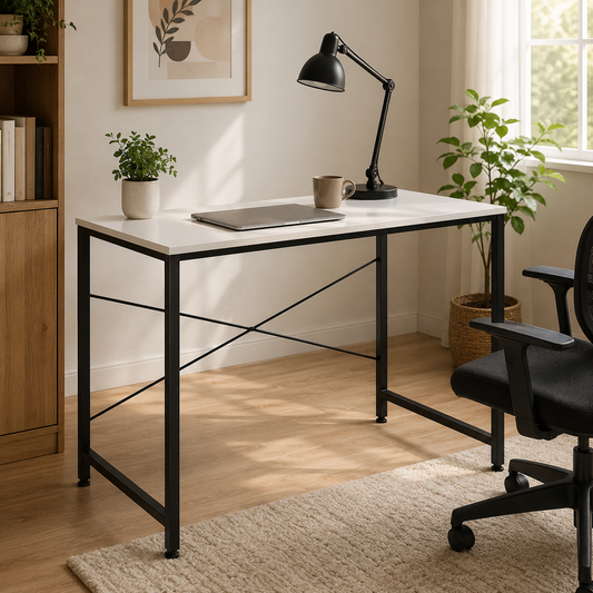 Home Sparkle Modern Console Table for Living Room & Entryway | Minimalist Side Table with Cross-Frame Design