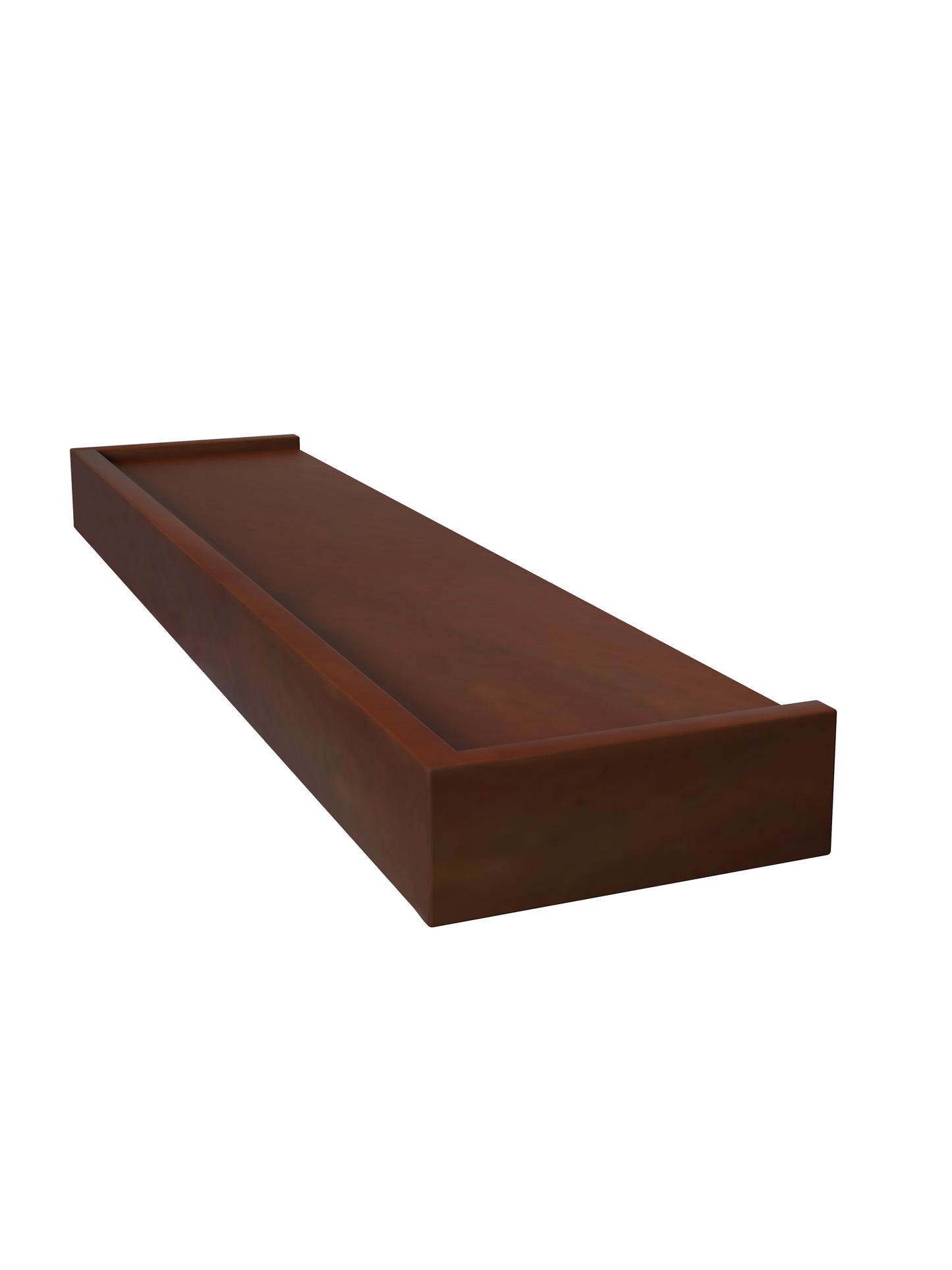 Home Sparkle Modern Floating Wall Shelves Set of 4 – Brown Wall Mounted Display Shelves for Living Room, Bedroom & Office