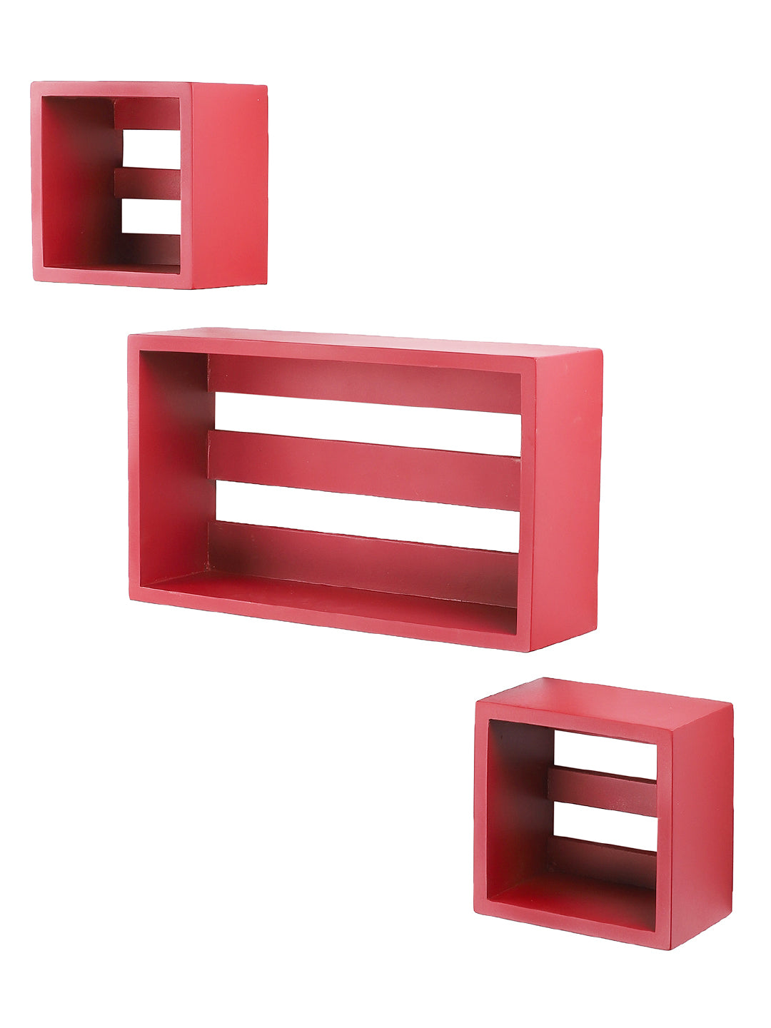 Home Sparkle New Design wall mount floating wall shelves For Home, bed room, living room, office, restaurant |Wall shelf Rack for Home |Set of 3,(Black) | Engineered wood Carved Shelf for Lobby & Bedrooms