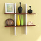 Home Sparkle Plus Shaped Wall Shelves Engineered Wood | Display Rustic Wood Ledge Shelves | Wall Shelves| Rack | Farmhouse Shelves for Bedroom Office Kitchen Living Room (Brown)