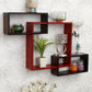 Home Sparkle Wall Mounted Floating Shelves | Interlocking 1 Big Cube & 2 Small Rectangle Design | Perfect Shelving Unit for Bedrooms, Offices, Living Rooms & Kitchens