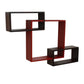 Home Sparkle Wall Mounted Floating Shelves | Interlocking 1 Big Cube & 2 Small Rectangle Design | Perfect Shelving Unit for Bedrooms, Offices, Living Rooms & Kitchens