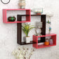 Home Sparkle Wall Mounted Floating Shelves | Interlocking 1 Big Cube & 2 Small Rectangle Design | Perfect Shelving Unit for Bedrooms, Offices, Living Rooms & Kitchens