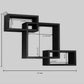 Home Sparkle Wall Mounted Floating Shelves | Interlocking 1 Big Cube & 2 Small Rectangle Design | Perfect Shelving Unit for Bedrooms, Offices, Living Rooms & Kitchens