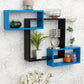 Home Sparkle Wall Mounted Floating Shelves | Interlocking 1 Big Cube & 2 Small Rectangle Design | Perfect Shelving Unit for Bedrooms, Offices, Living Rooms & Kitchens