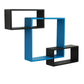Home Sparkle Wall Mounted Floating Shelves | Interlocking 1 Big Cube & 2 Small Rectangle Design | Perfect Shelving Unit for Bedrooms, Offices, Living Rooms & Kitchens
