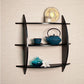 Home Sparkle Engineered Wood Wall Shelves | Wall Mounted 3 Tier Rack Wooden Shelf for Living Room, Office and Bedroom