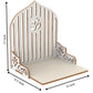 Om Wall Handing Mandir |Wooden Wall Mounted Hanging Puja Temple | Wood God Stand for Pooja Room | Mandir Devghar Stand Temple |  for Home Shop Office, Puja Mandir Pooja Stand for Home Wall