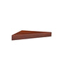 Home Sparkle Triangular shape Engineered Wood Floating Wall Corner Shelf for Living Room, Office and Bedroom