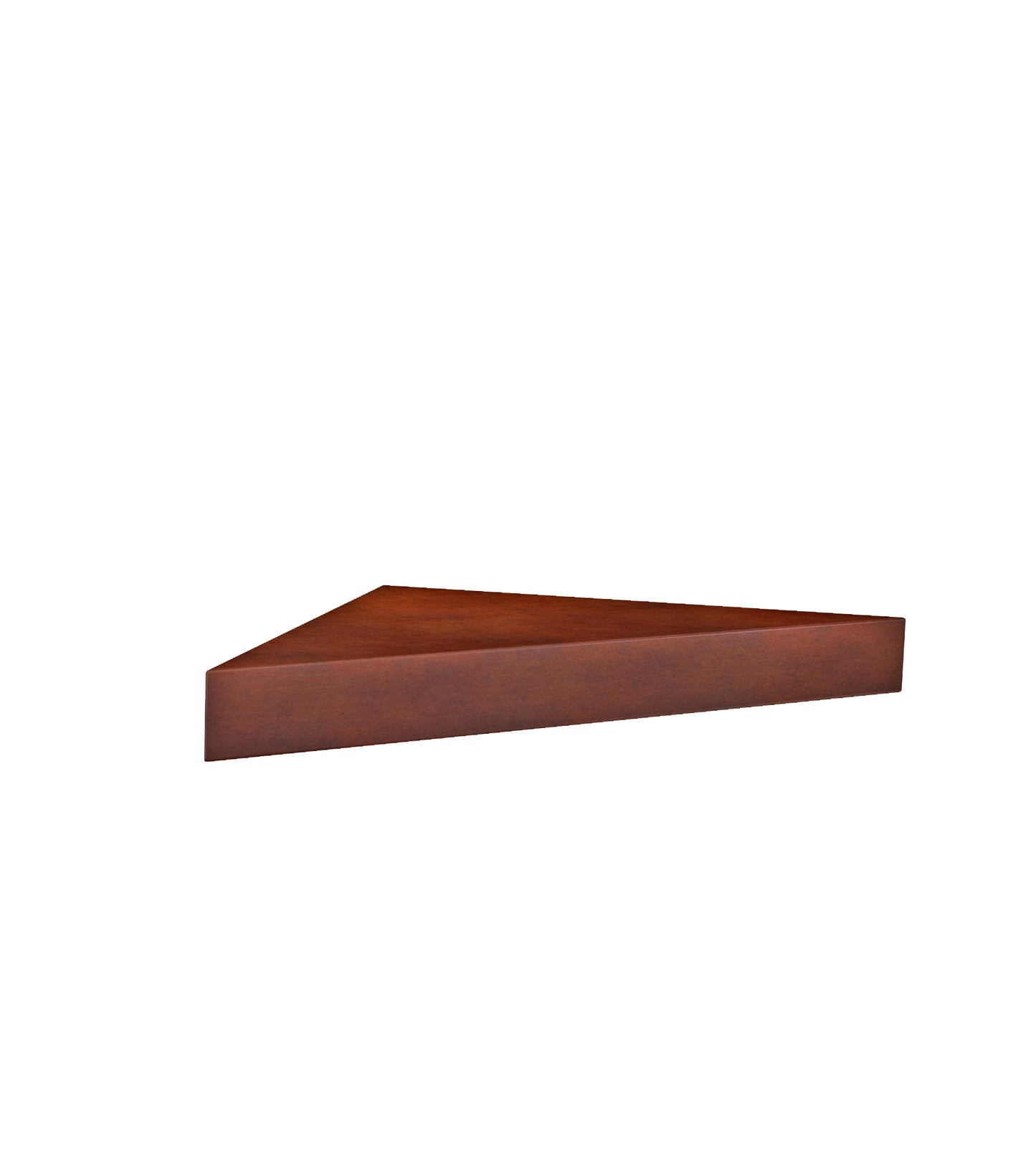 Home Sparkle Triangular shape Engineered Wood Floating Wall Corner Shelf for Living Room, Office and Bedroom