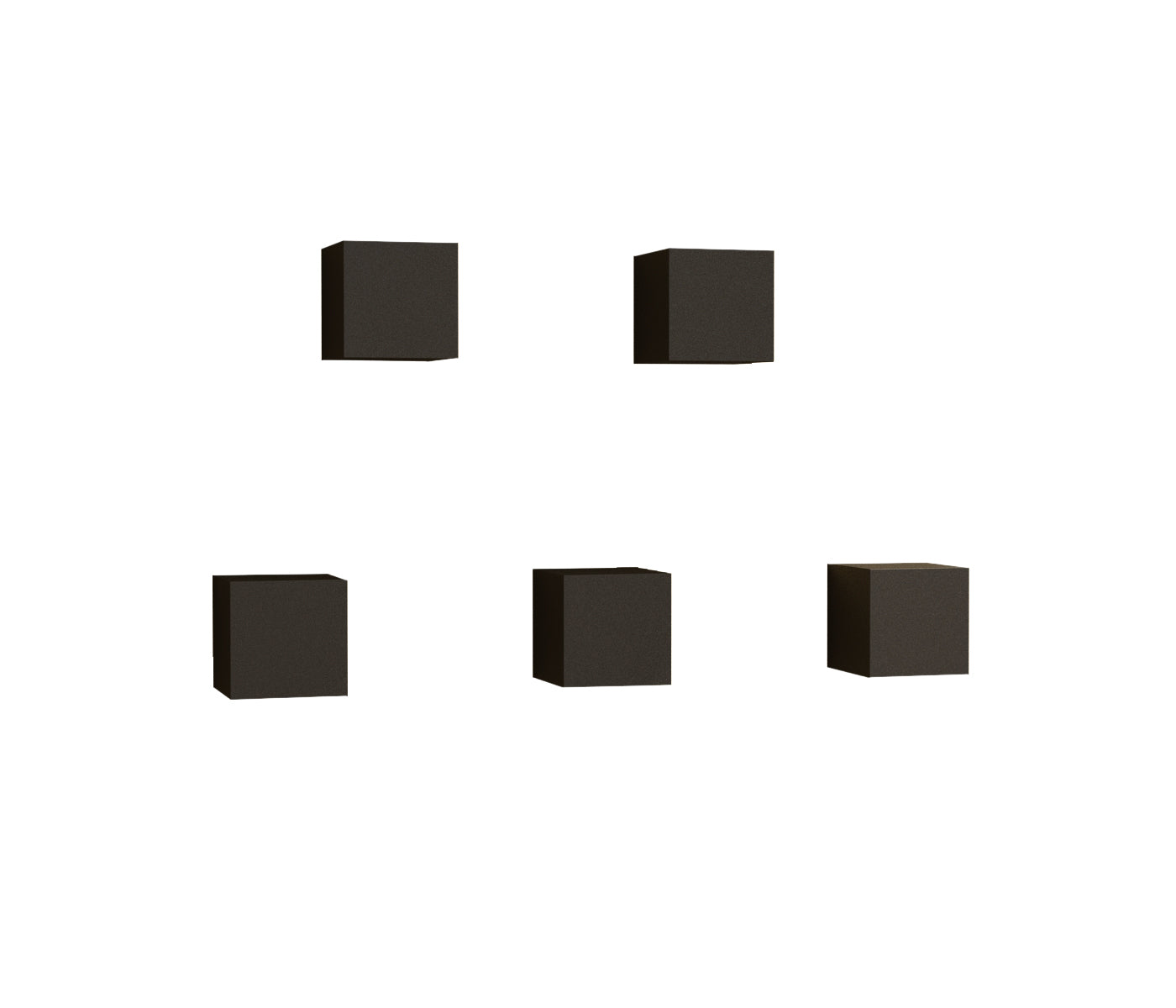 Home Sparkle Cube Box Wall Shelf | Cubes Wall Shelves for Living Room Bedroom Home Decor – Set of 5