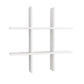 Home Sparkle Plus Shaped Wall Shelves Engineered Wood | Display Rustic Wood Ledge Shelves | Wall Shelves| Rack | Farmhouse Shelves for Bedroom Office Kitchen Living Room (Brown)