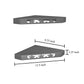 Home Sparkle Engineered Wood Wall Mount Corner Wall Shelves | Wooden Corner Floating Wall Shelf for Living Room, Office and Bedroom – Set of 2